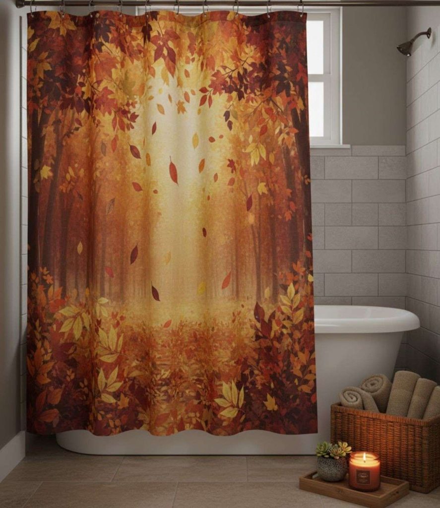 1. Autumn Leaf Shower Curtain