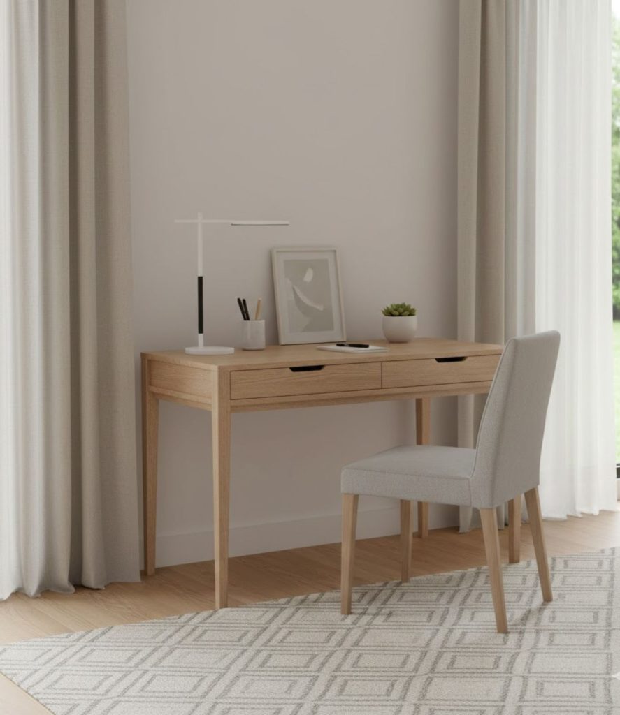 1. Minimalist Study Desk Setup