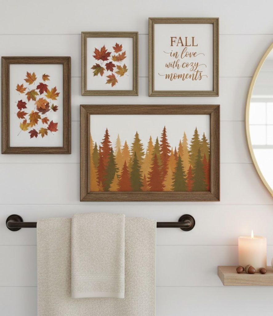 10. Fall-Themed Picture Frames