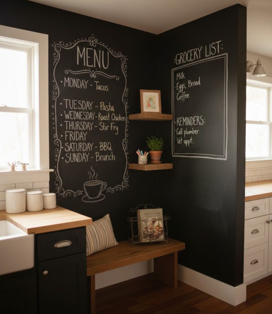 12. Corner Chalkboard Wall