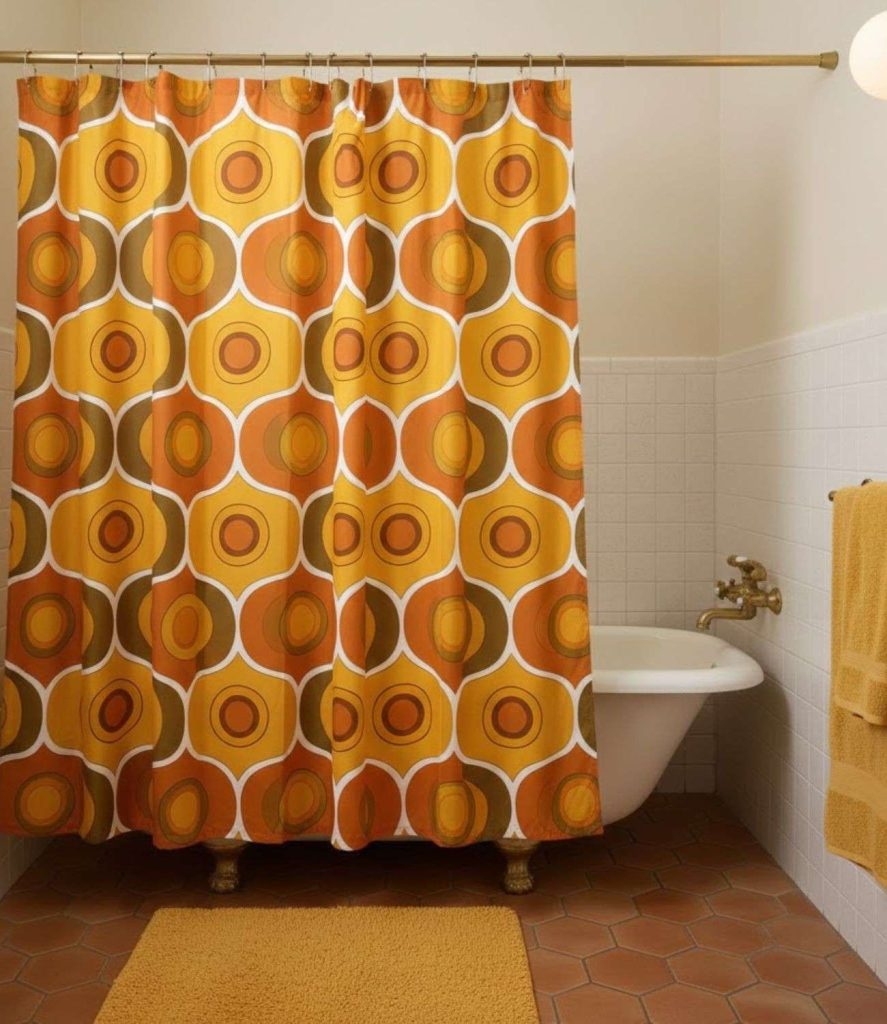 14. Patterned Shower Curtains