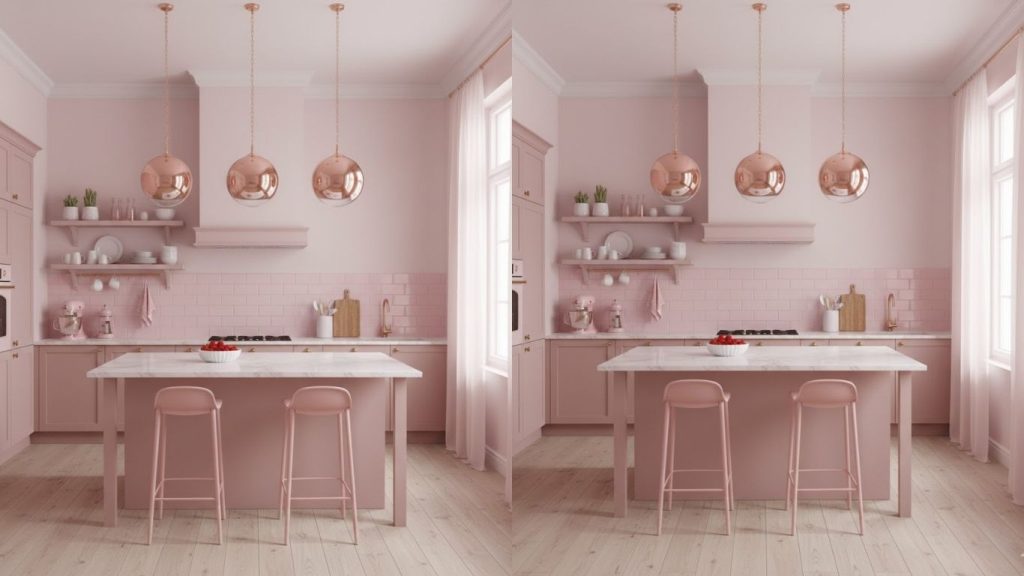 15 Dreamy Pink Kitchen Decors