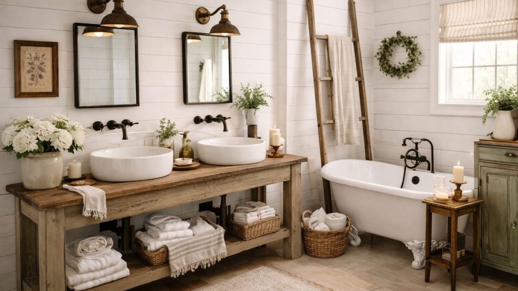 15 Farmhouse Bathroom Decor