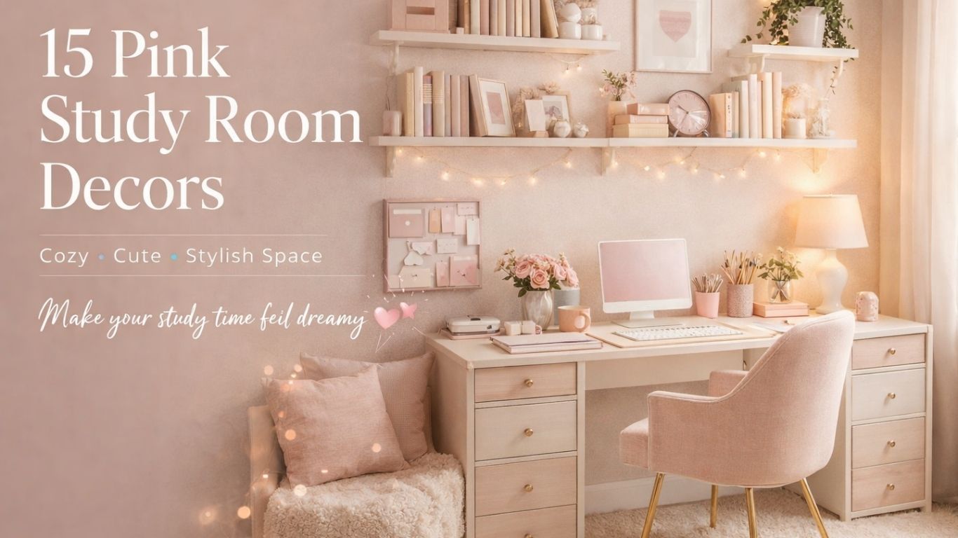 15 Pink Study Room Decors for a Cozy and Stylish Space Today!