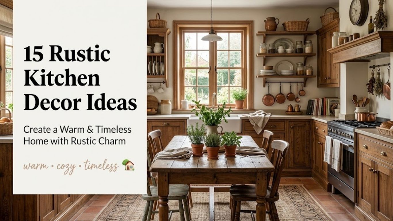 15 Rustic Kitchen Decor Ideas to Create a Warm & Timeless Home