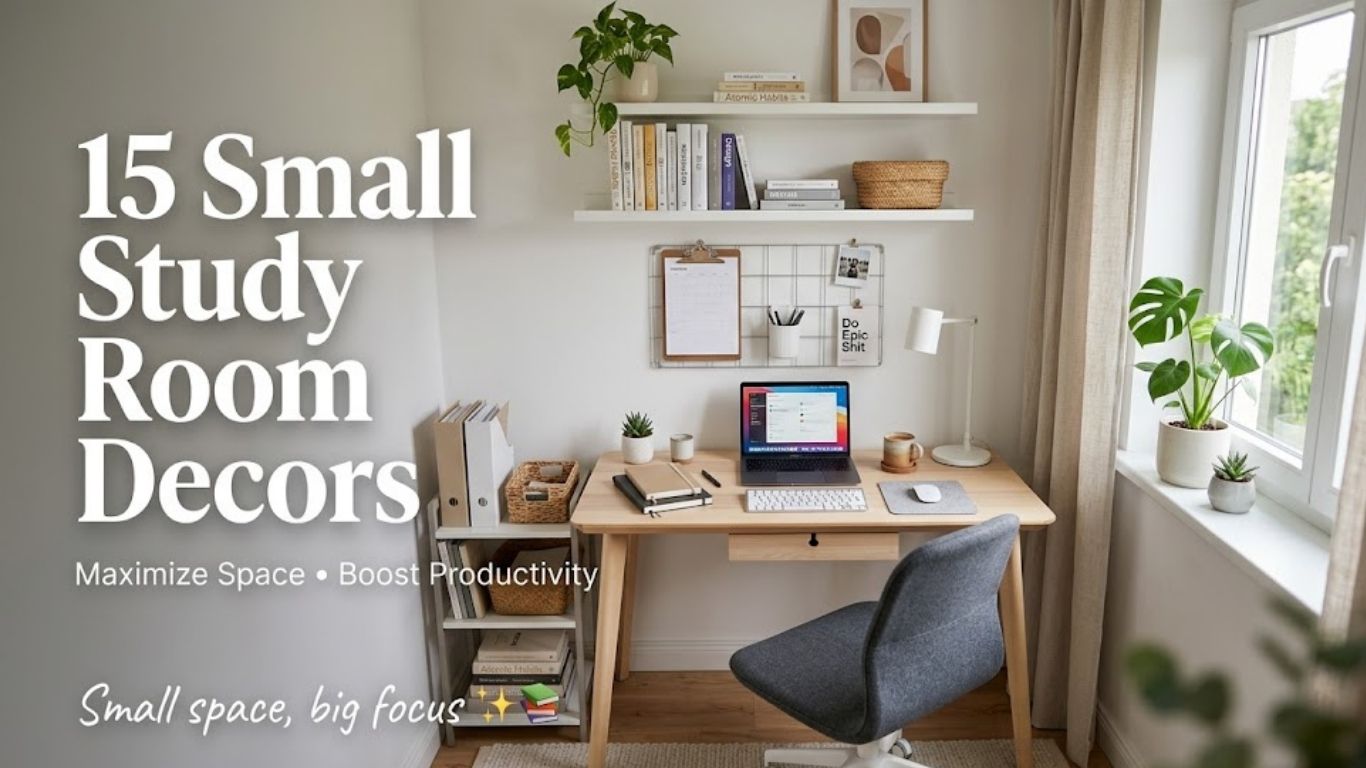 15 Small Study Room Decors to Maximize Space and Productivity