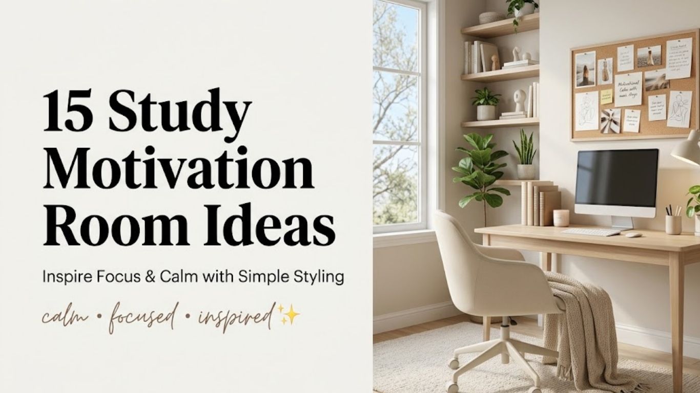 15 Study Motivation Room Decor Ideas That Inspire Focus & Calm