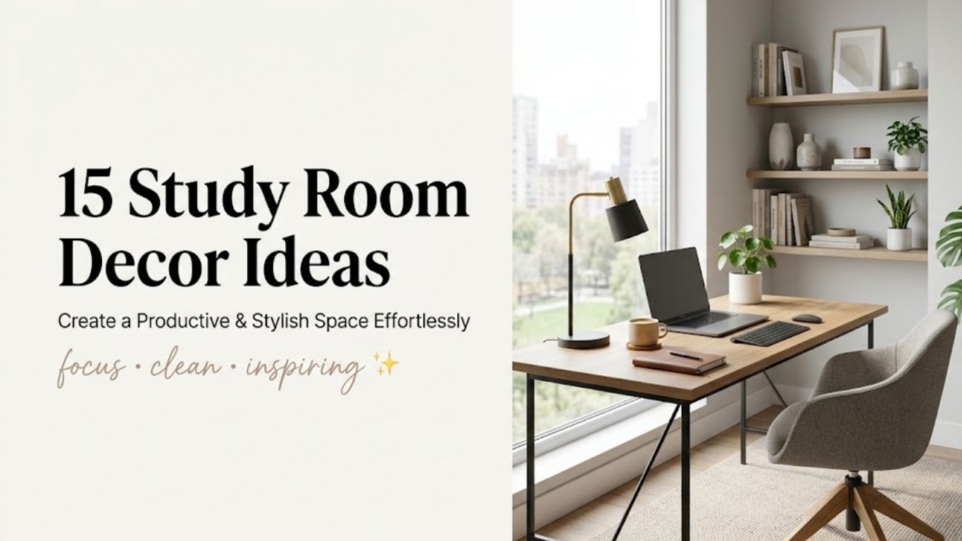 15 Study Room Decors to Create a Productive & Stylish Space