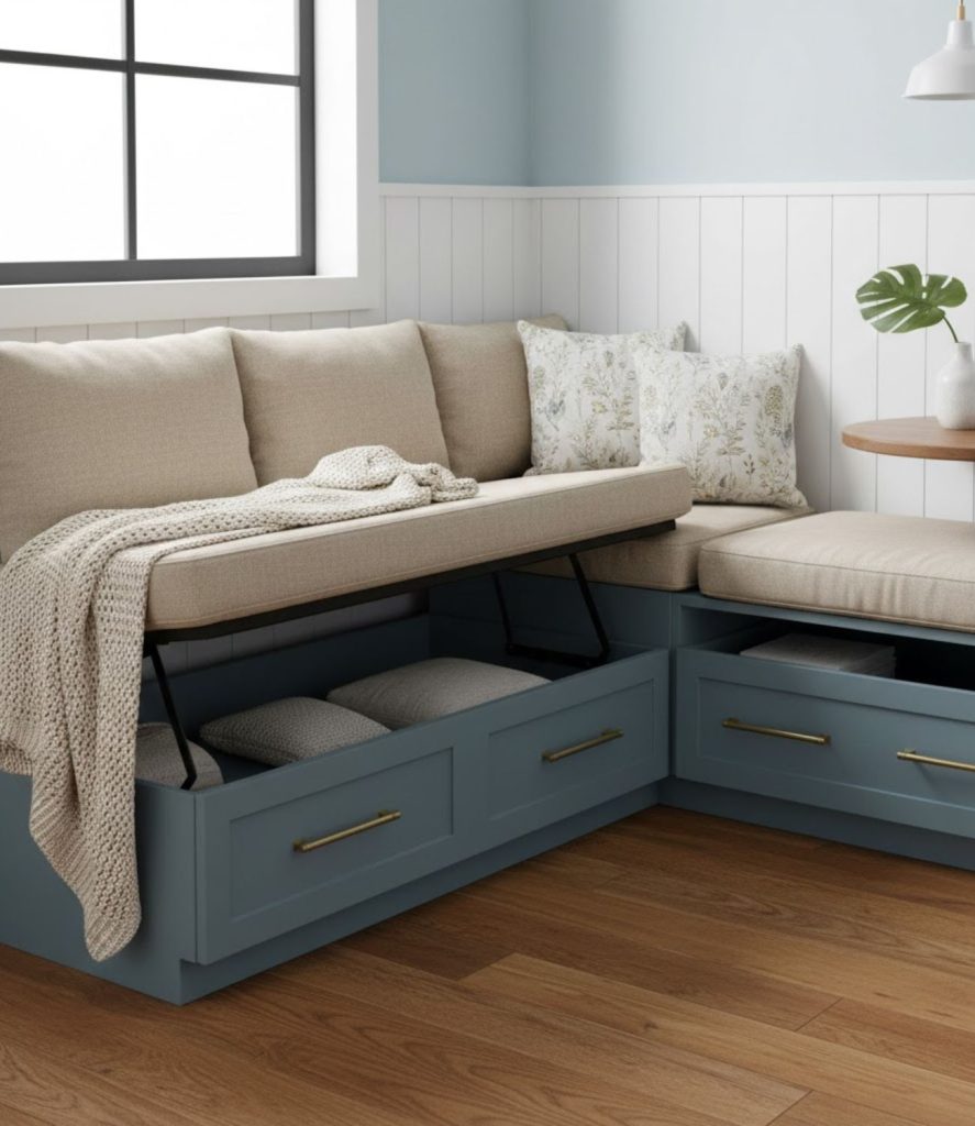 15. Multi-Purpose Corner Bench