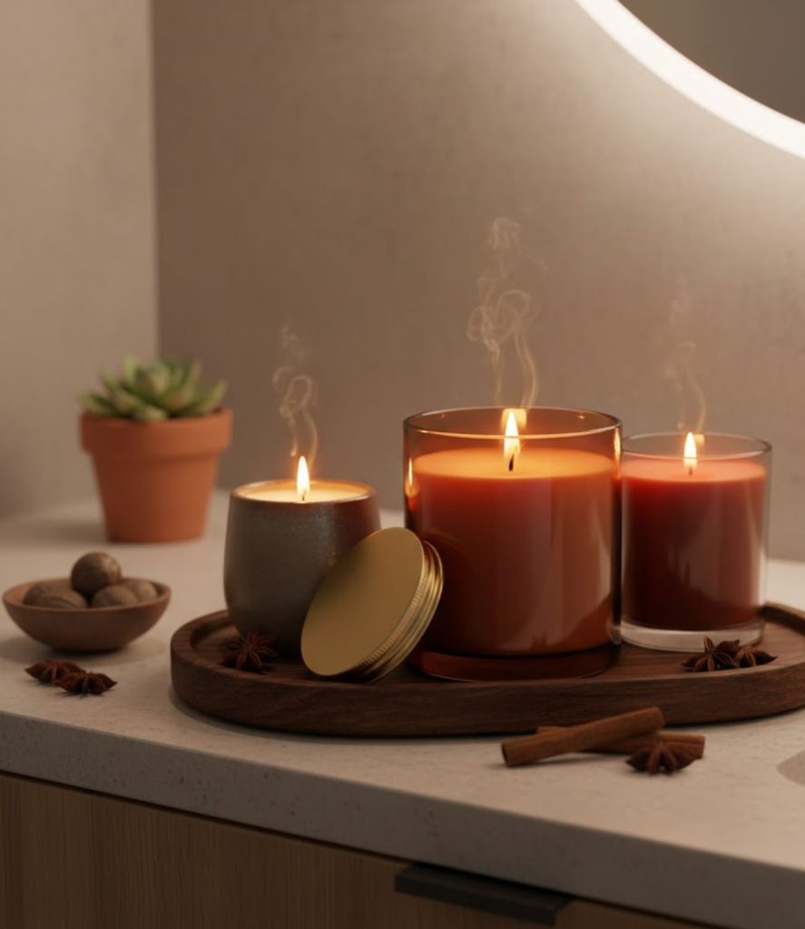 2. Pumpkin Spice Scented Candles