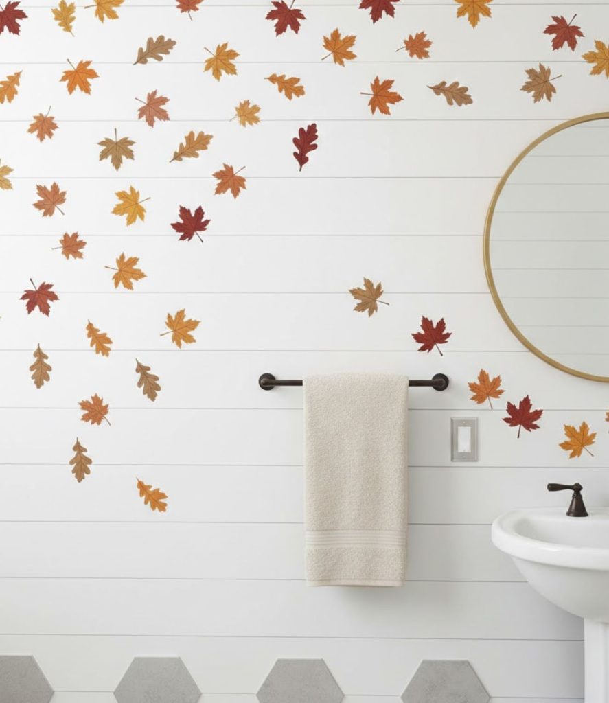 7. Fall Leaf Wall Decals
