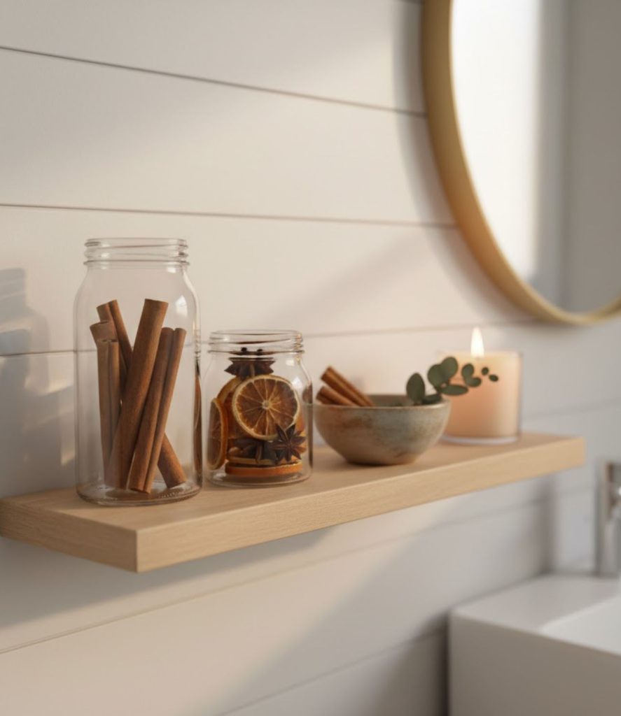 9. Cinnamon Stick and Dried Orange Decor