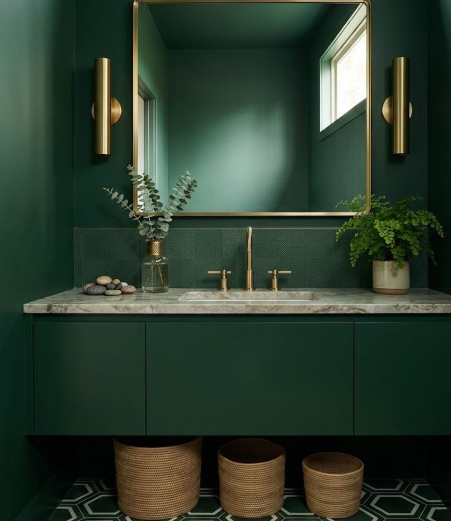 11. Dark Green Botanical Touch