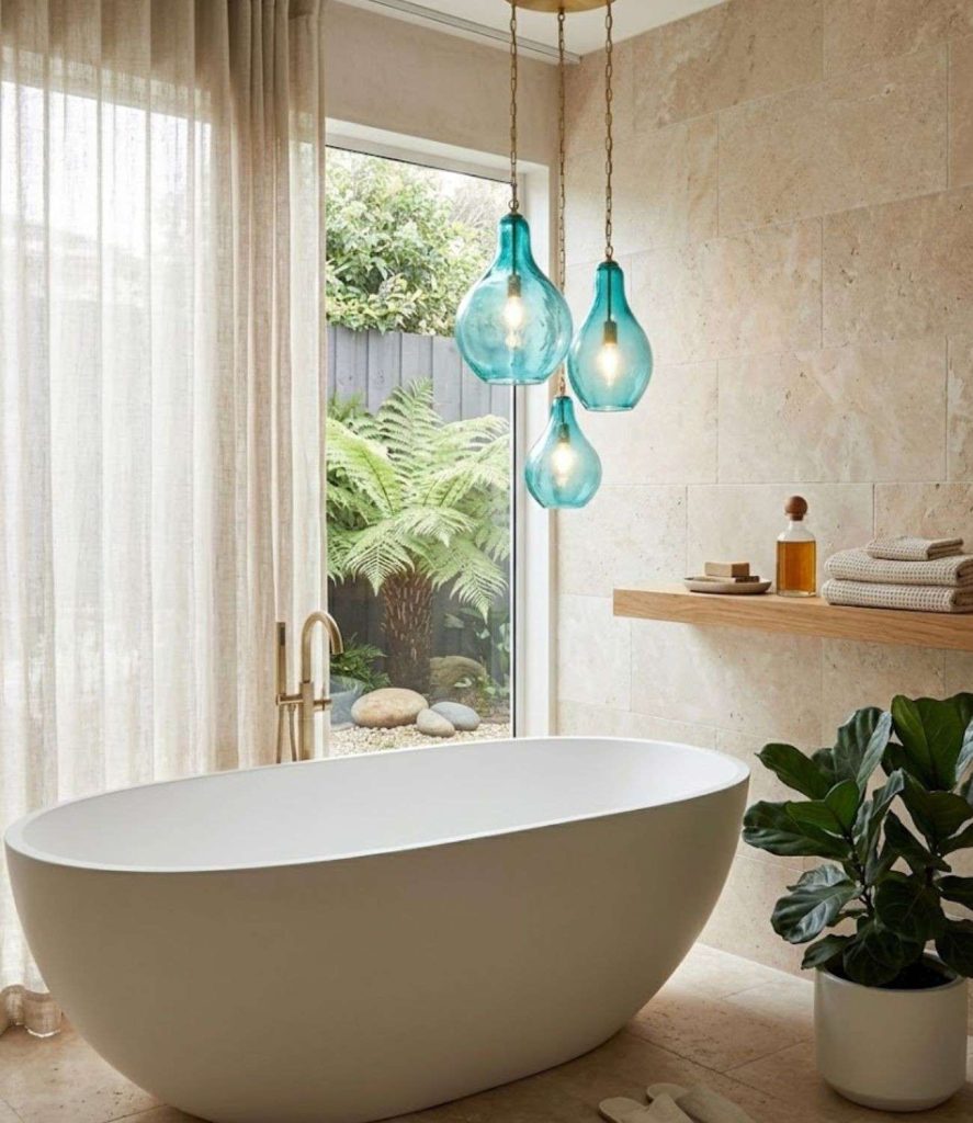 12. Turquoise Pendant Lighting