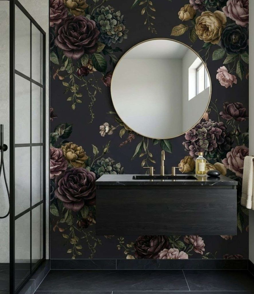 13. Dark Floral Wallpaper