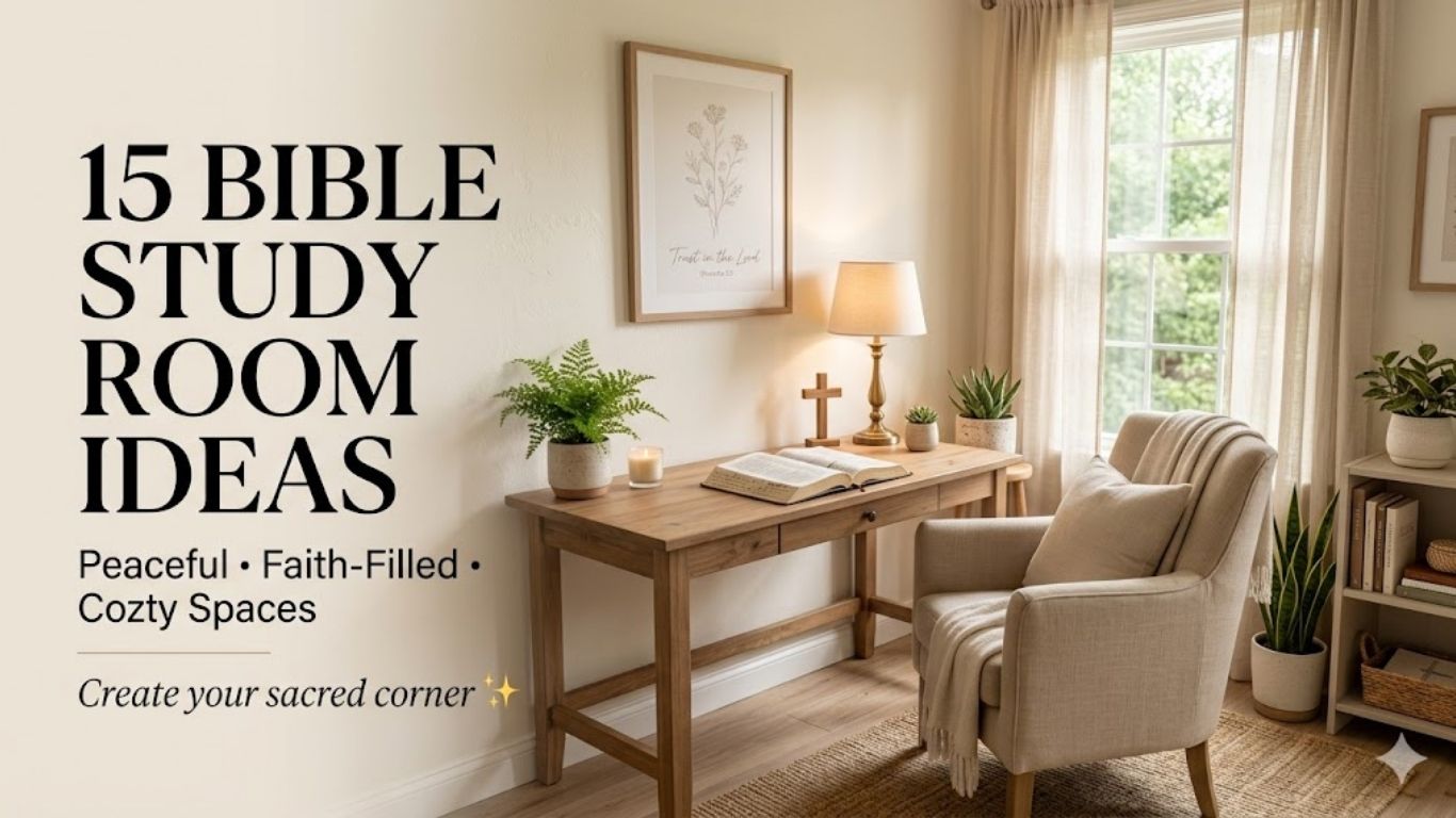 15 Bible Study Room Decors for Peaceful Faith Spaces At Home!