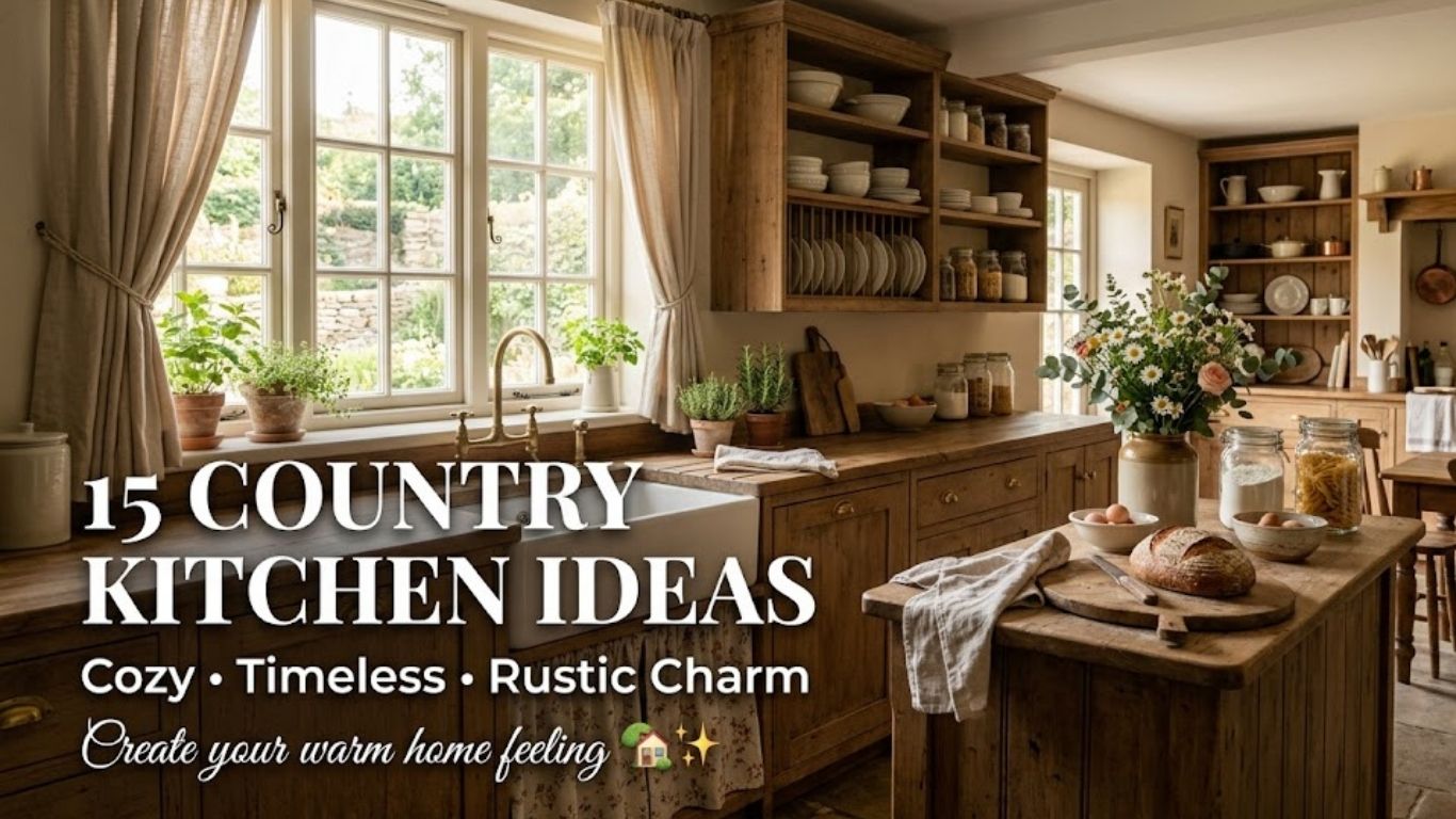 15 Country Kitchen Decor Ideas for a Cozy and Timeless Home