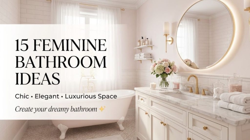 Feminine Bathroom Decor Ideas 