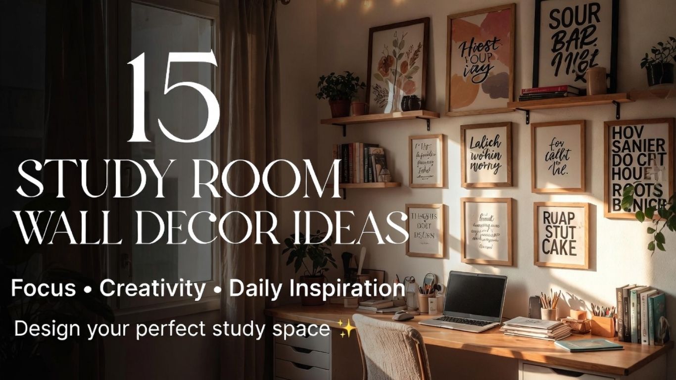 15 Study Room Wall Decor Ideas to Inspire Focus & Creativity Daily