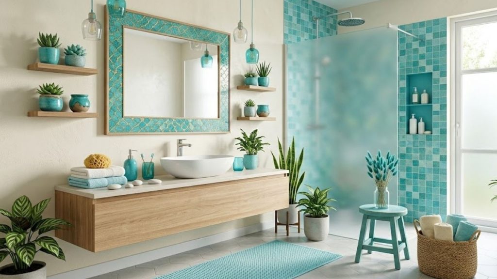 15 Turquoise Bathroom Decor Ideas 