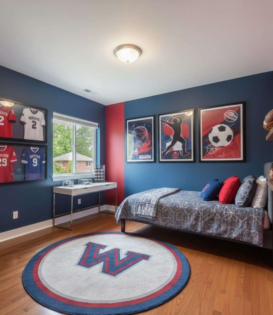 3. Sports Theme Bedroom
