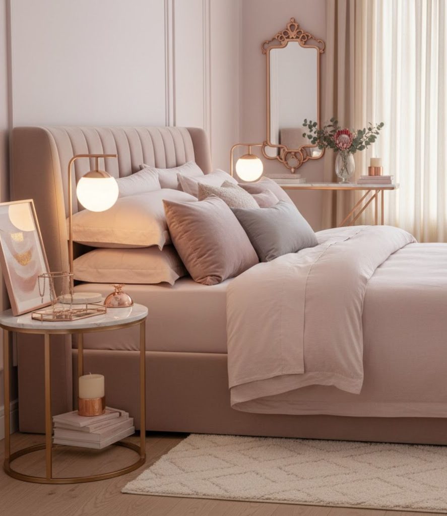 4. Rose Gold Accents That Add Subtle Glamour