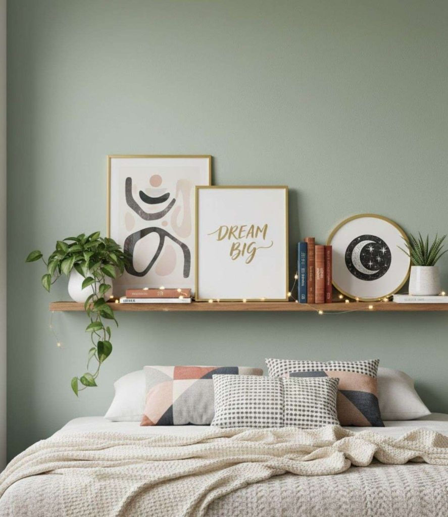 6. Artistic Shelf Display