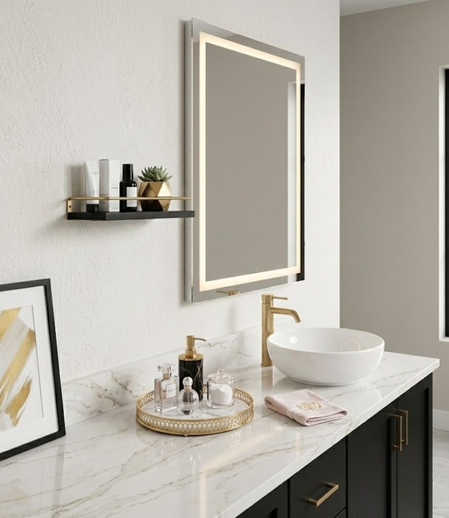 6. Modern Chic Bathroom Design