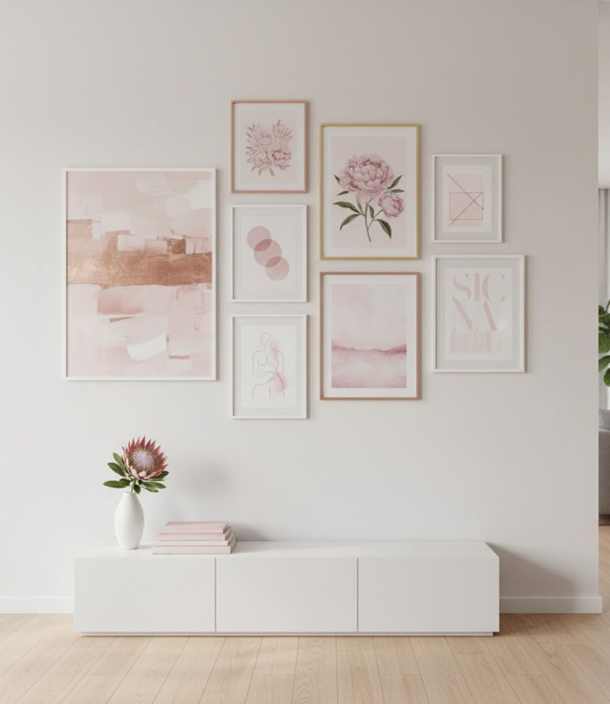 7. Pink Wall Art That Expresses Personality
