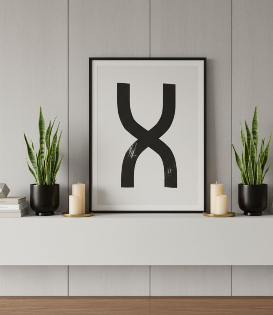 9. Symmetrical Shelf Arrangement