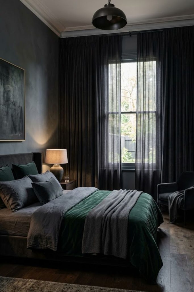 10. Use Dark Curtains to Control Light and Mood