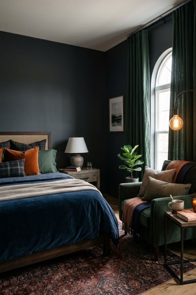 12. Create a Reading Nook with Moody Vibes