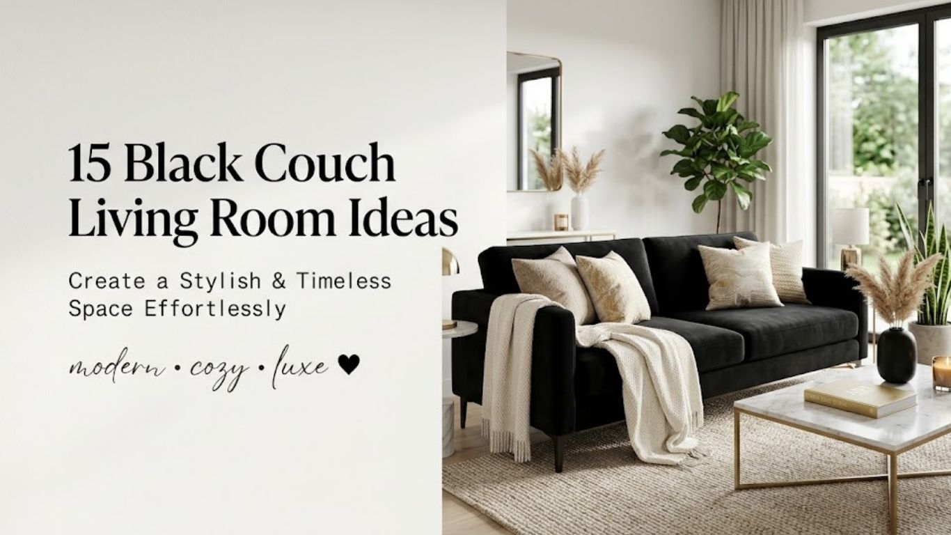 15 Black Couch Living Room Decor Ideas for a Stylish Space