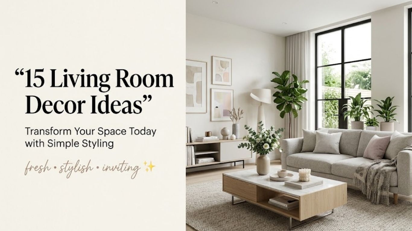 15 Living Room Decor Ideas to Transform Your Space Today
