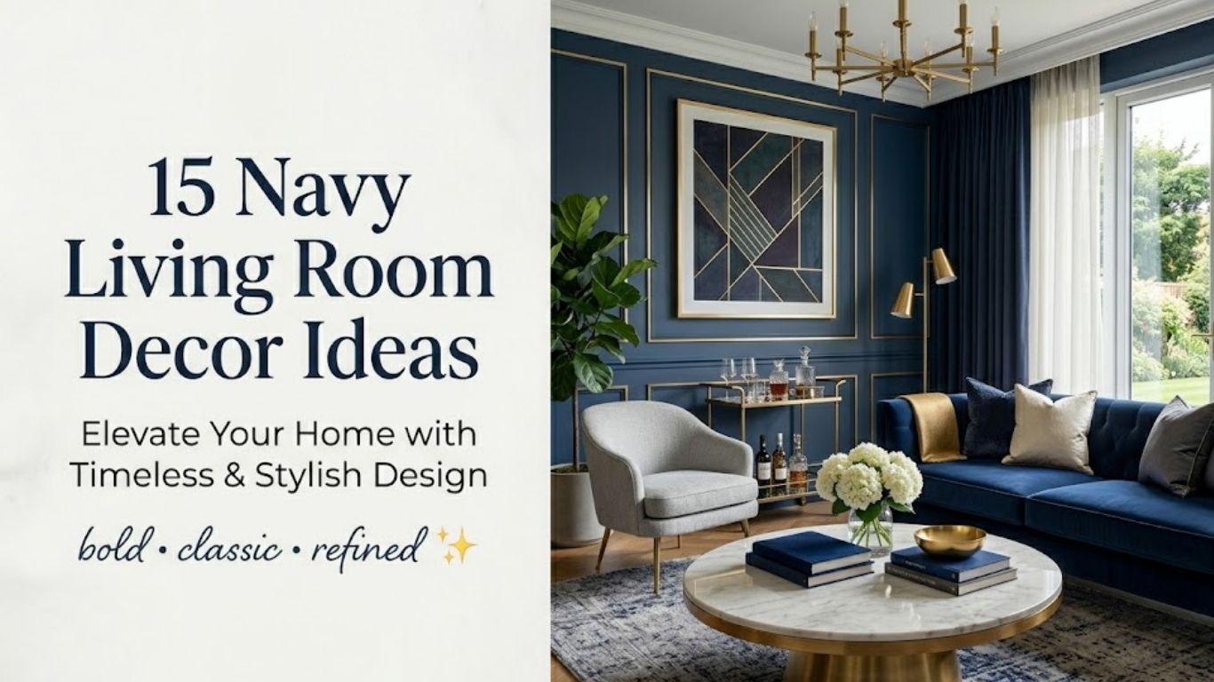 15 Navy Living Room Decor Ideas to Elevate Your Home Style