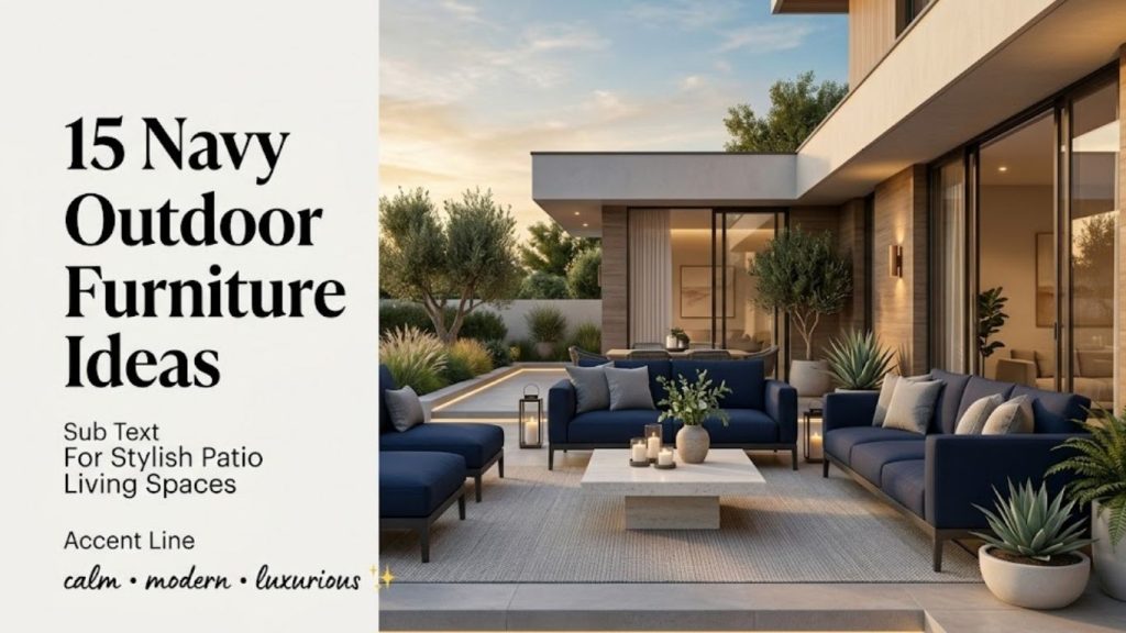 Navy Outdoor Furniture Ideas
