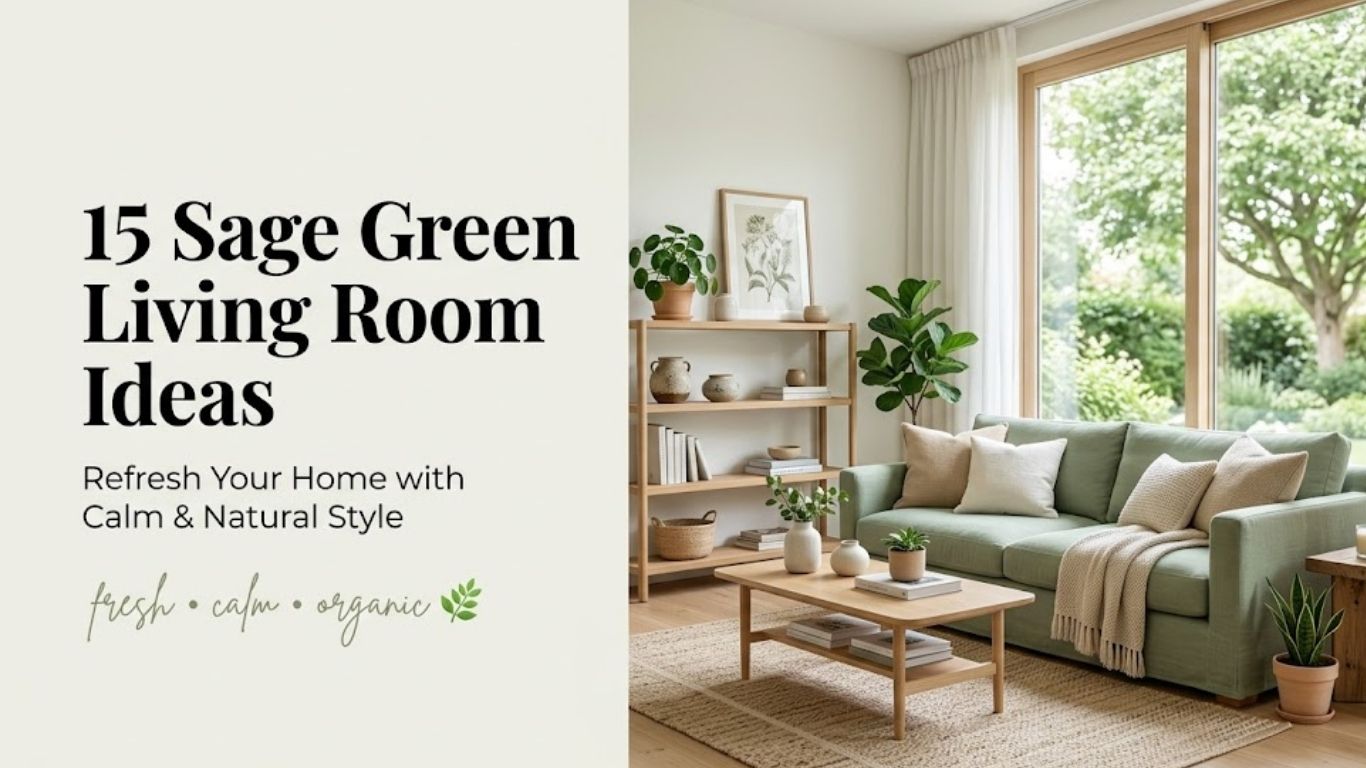 15 Sage Green Living Room Decors to Refresh Your Home Style