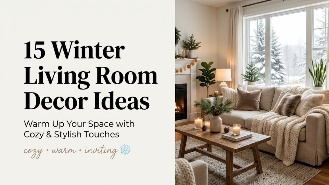 15 Winter Living Room Decor Ideas to Warm Up Your Space