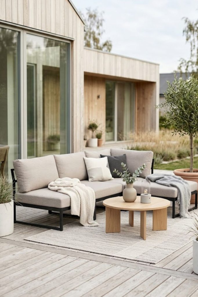 15 Scandinavian Outdoor Furniture Ideas for a Modern Cozy Patio