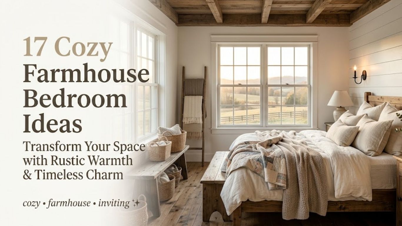 17 Cozy Farmhouse Bedroom Ideas to Transform Your Space